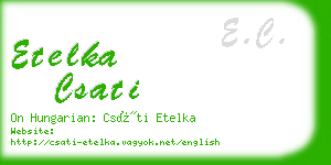 etelka csati business card